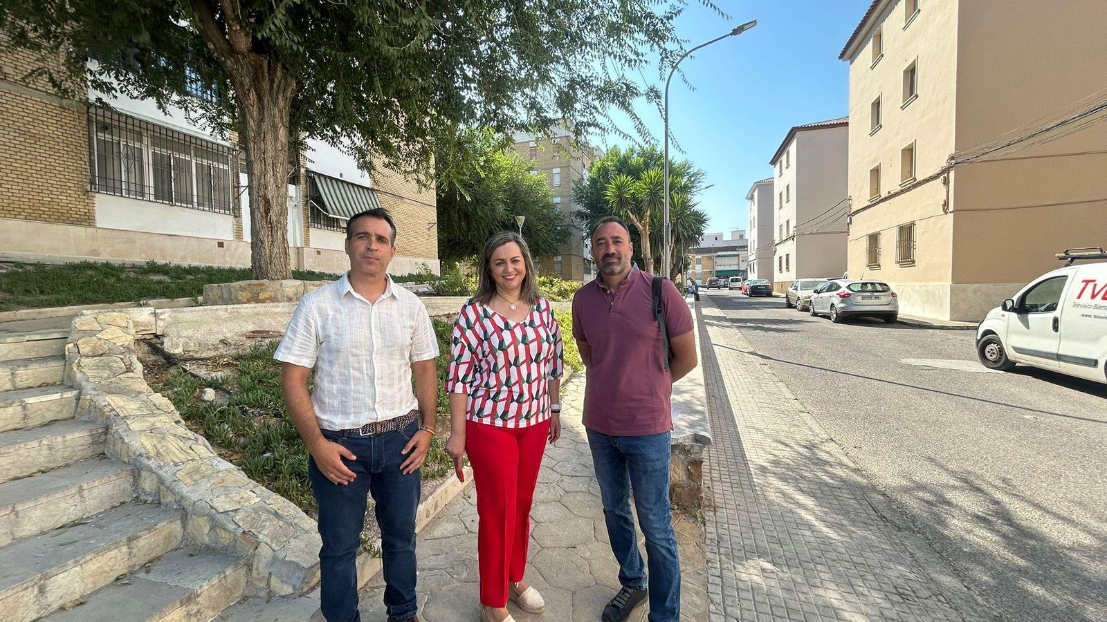 José Andrés García, María Jesús Serrano y David Bazuelo.