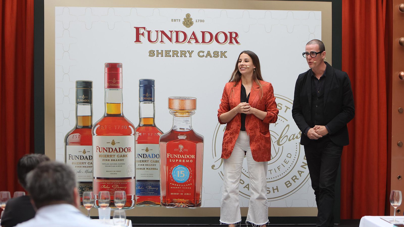 Macarena García y Alberto Pizarro Brand Ambassator que dirigieron la cata