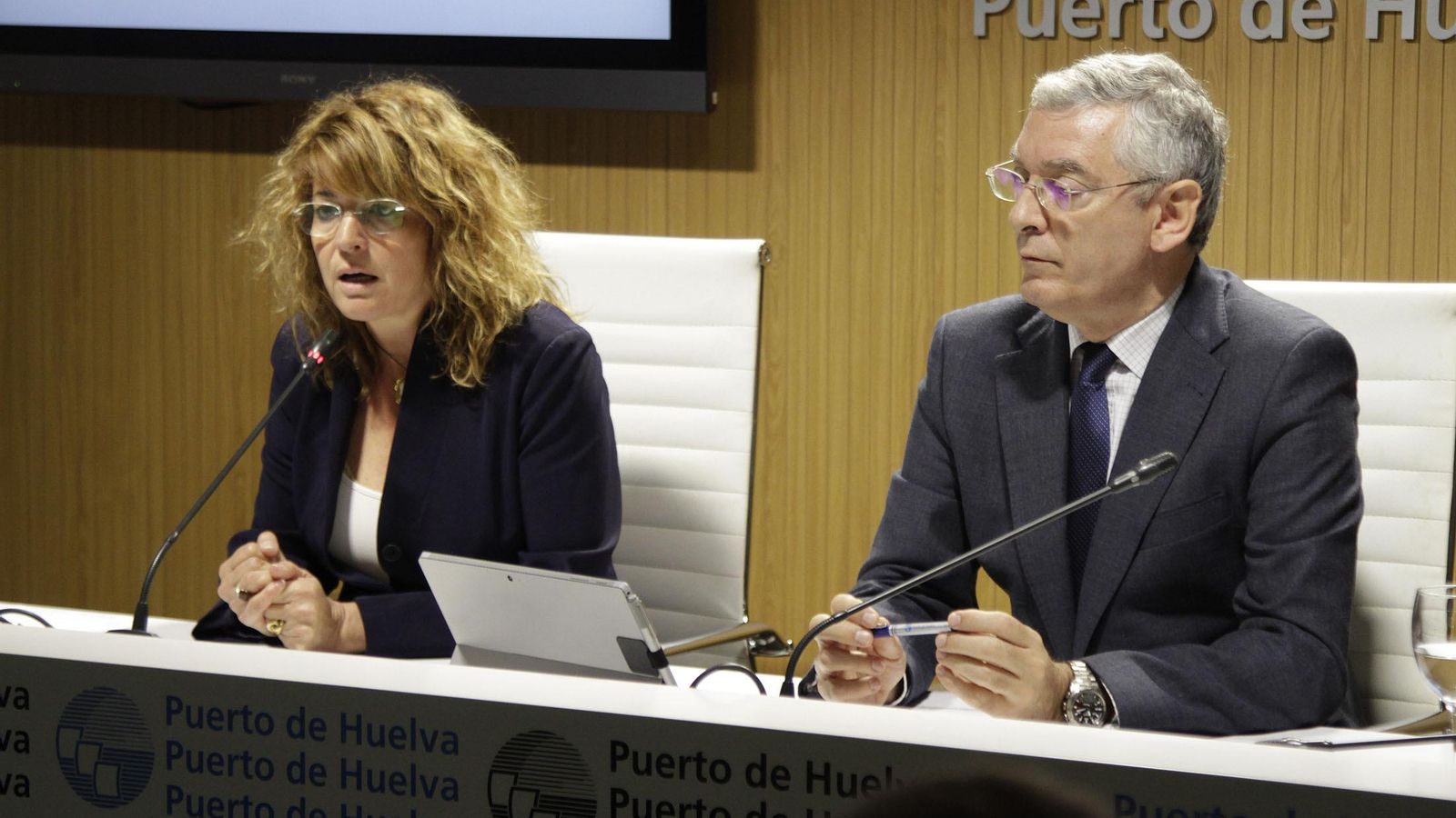 Pilar Miranda e Ignacio Álvarez-Ossorio en su comparecencia del pasado martes.