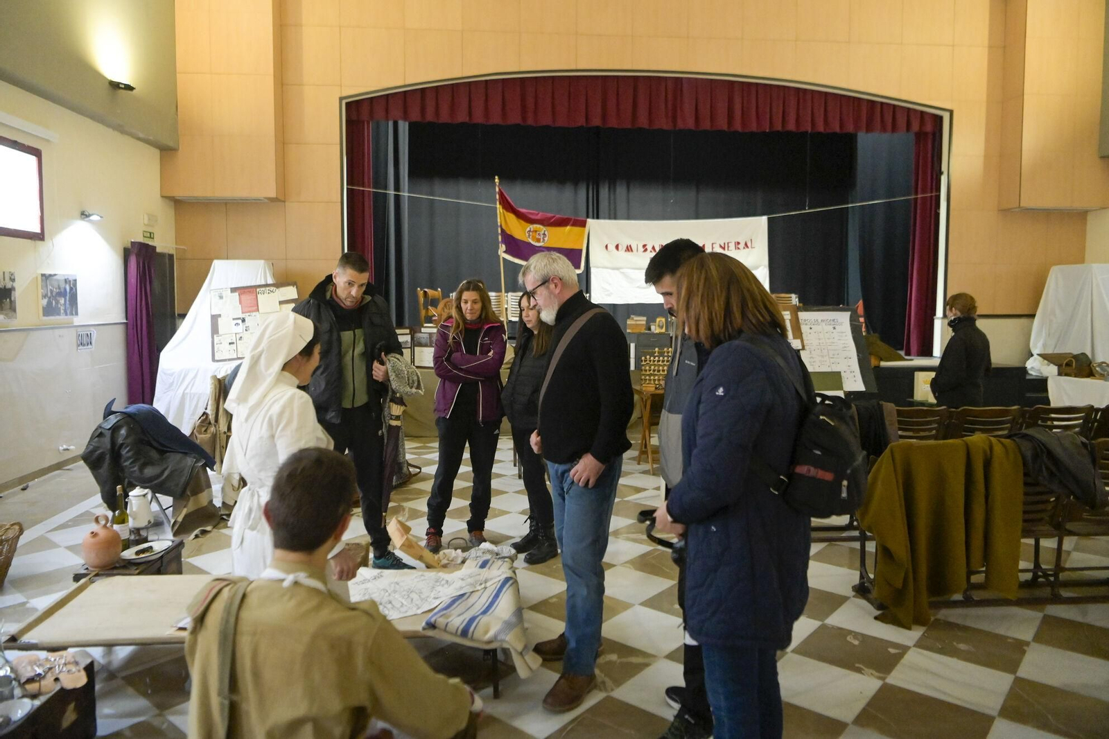 Las mejores imágenes de la recreación de un hospital durante la Guerra Civil en Beas de Granada
