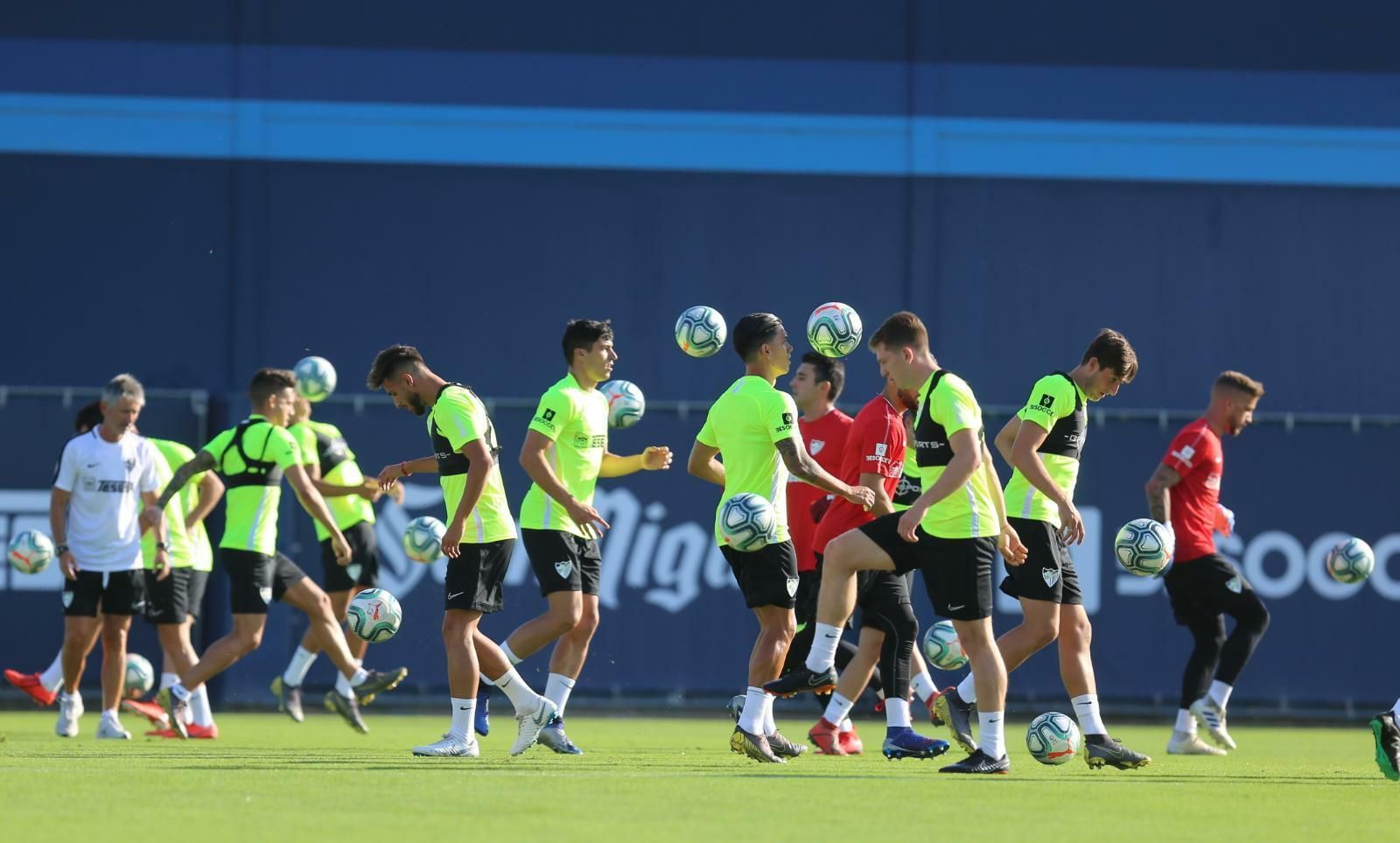 Las fotos del primer entrenamiento de pretemporada del Málaga CF 2019/20