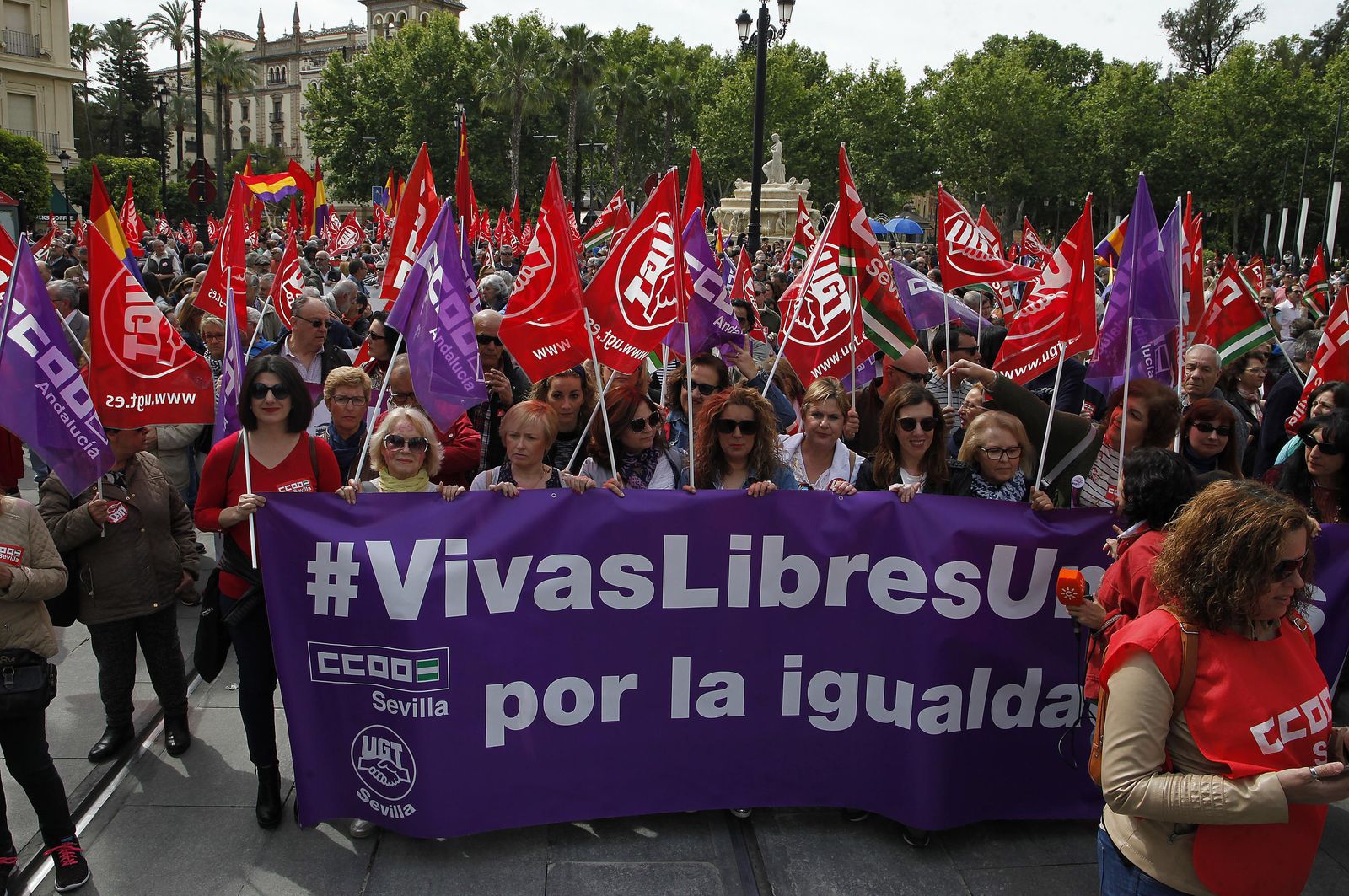 La manifestación del 1 de mayo en Sevilla