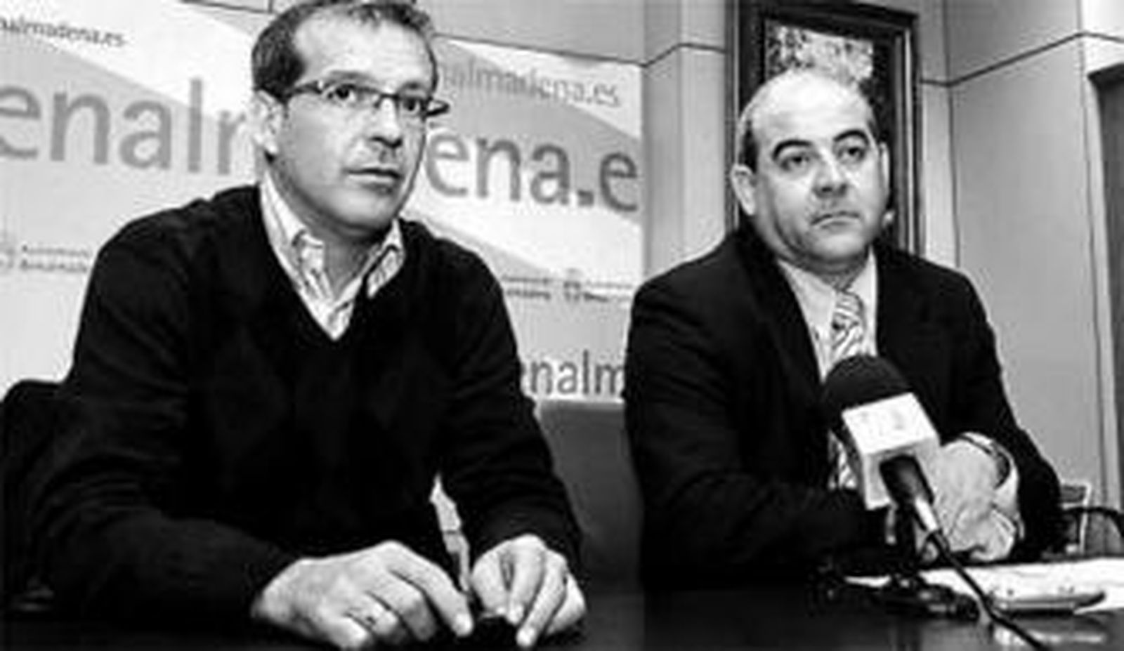 Francisco Salido y Francisco Artacho, ayer, en rueda de prensa.