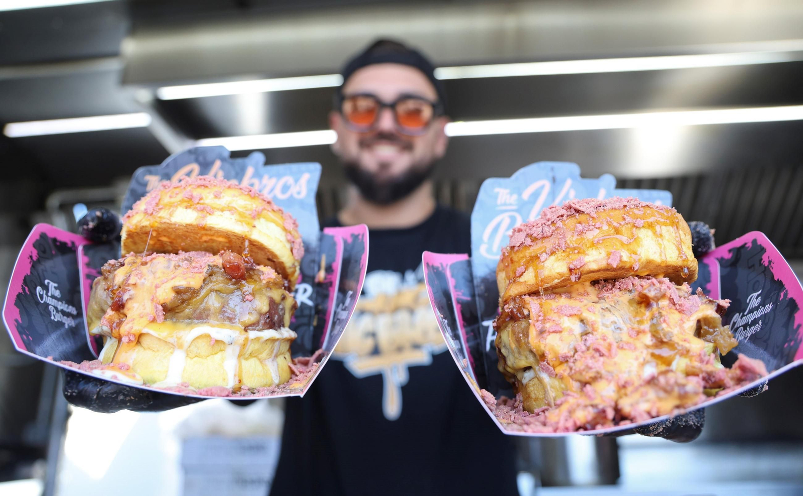 Hamburguesas en The Champions Burger.