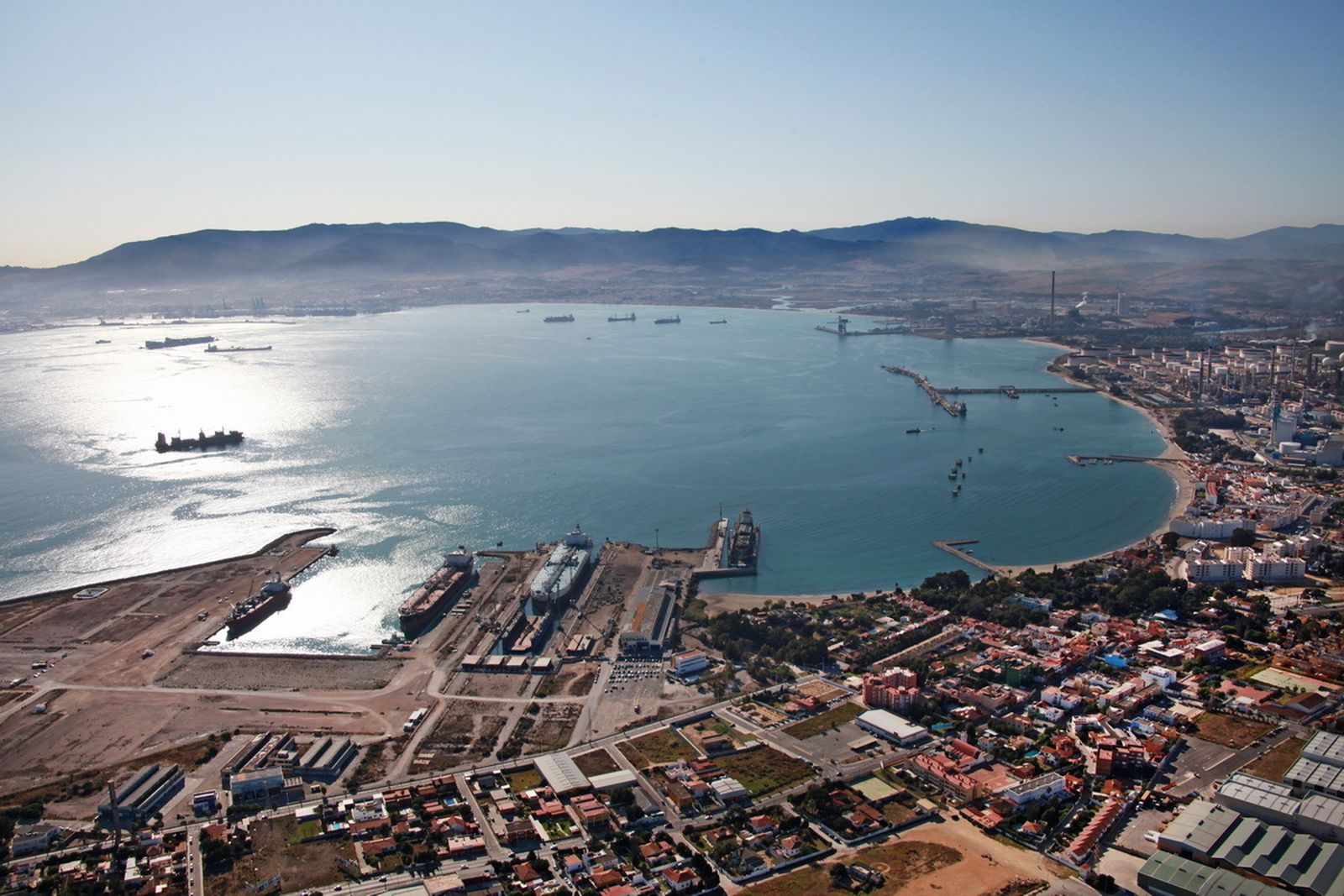 Vista de la Bahía de Algeciras.