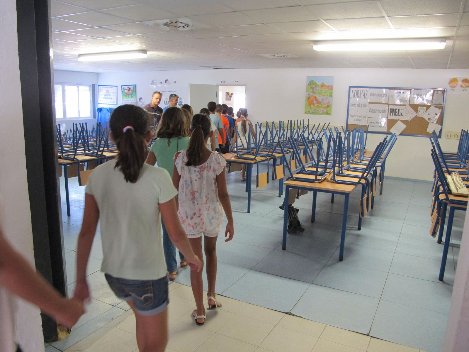 Comedor Escolar del Arquitecto Leoz en una imagen de archivo