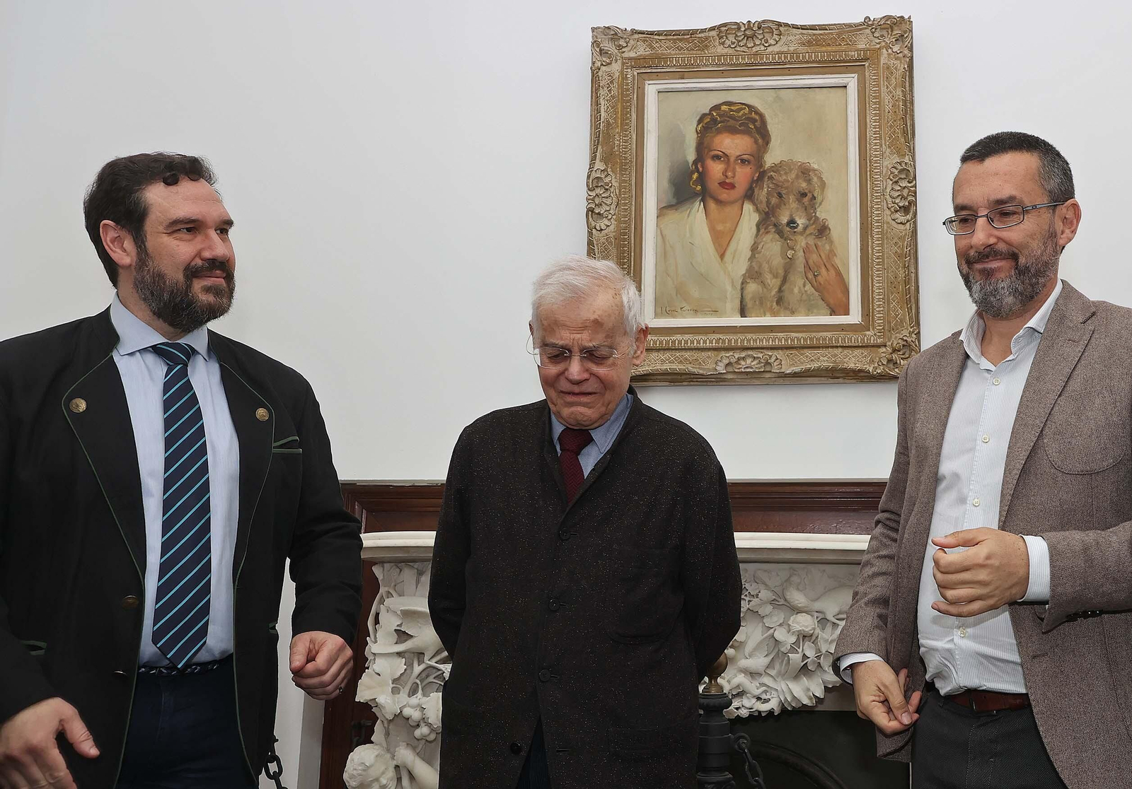 La donación del retrato realizado por Cruz Herrera, en imágenes