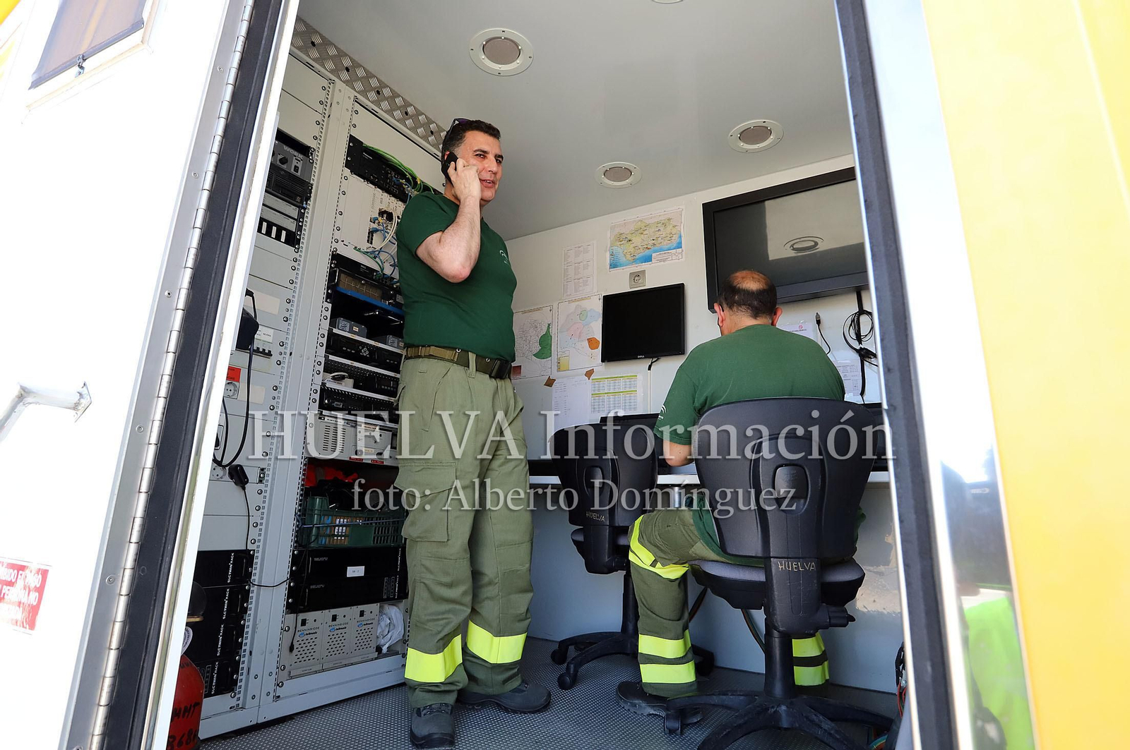 Imágenes del incendio en Doñana
