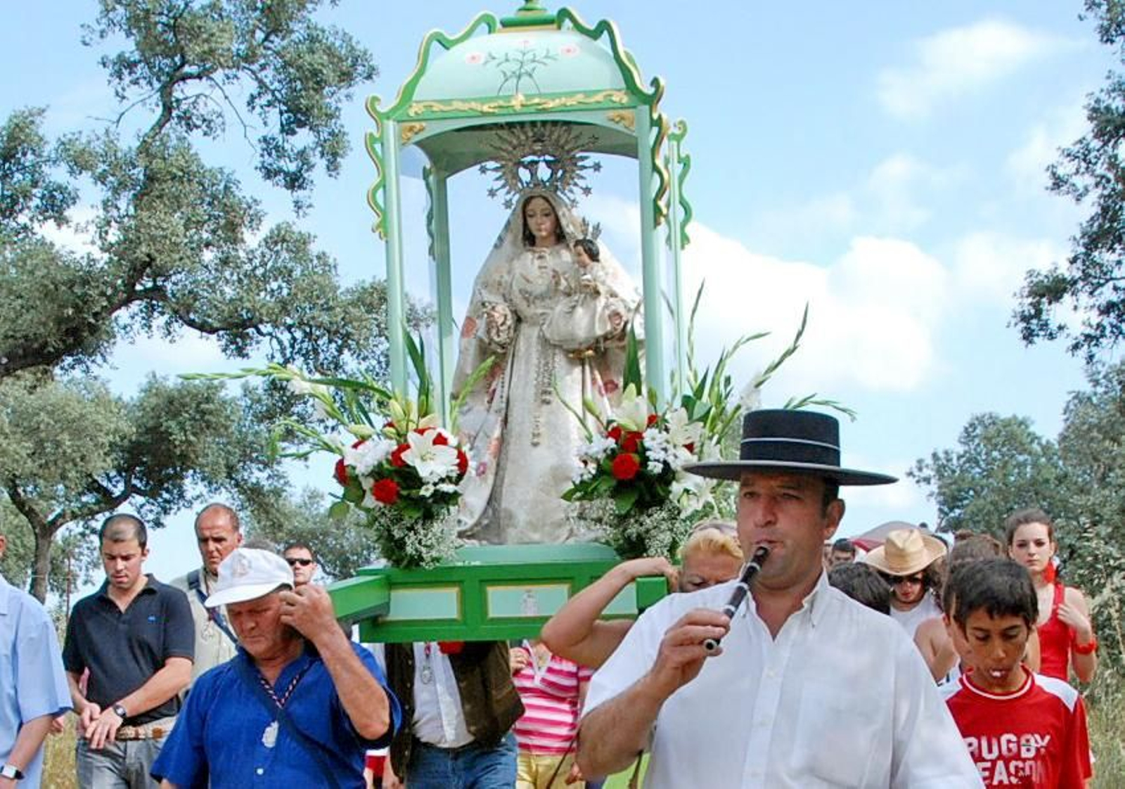 La Patrona de Higuera de la Sierra, la Virgen del Prado.
