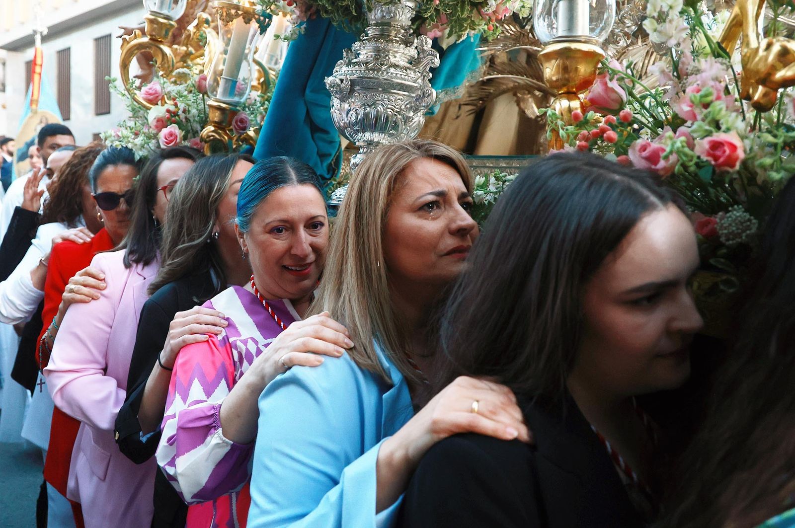 Imágenes del Rosario con la Virgen de los Ángeles