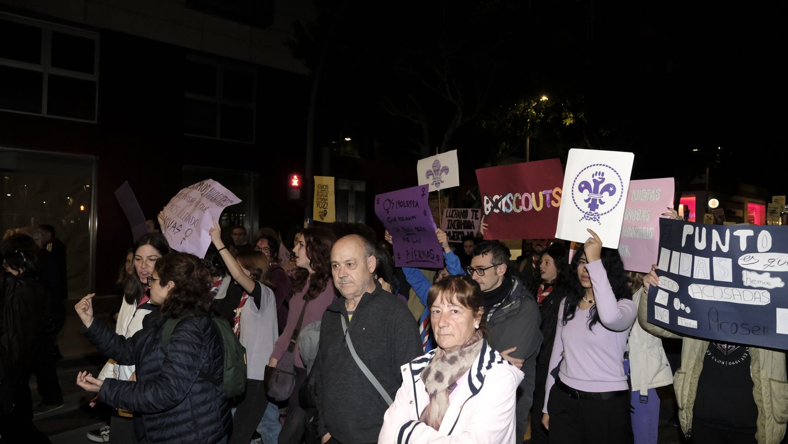 Imágenes de las manifestaciones por el Día de la Mujer en Almería