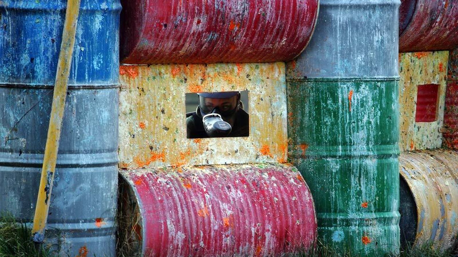 Escenario Bidones en Sotopaintball.