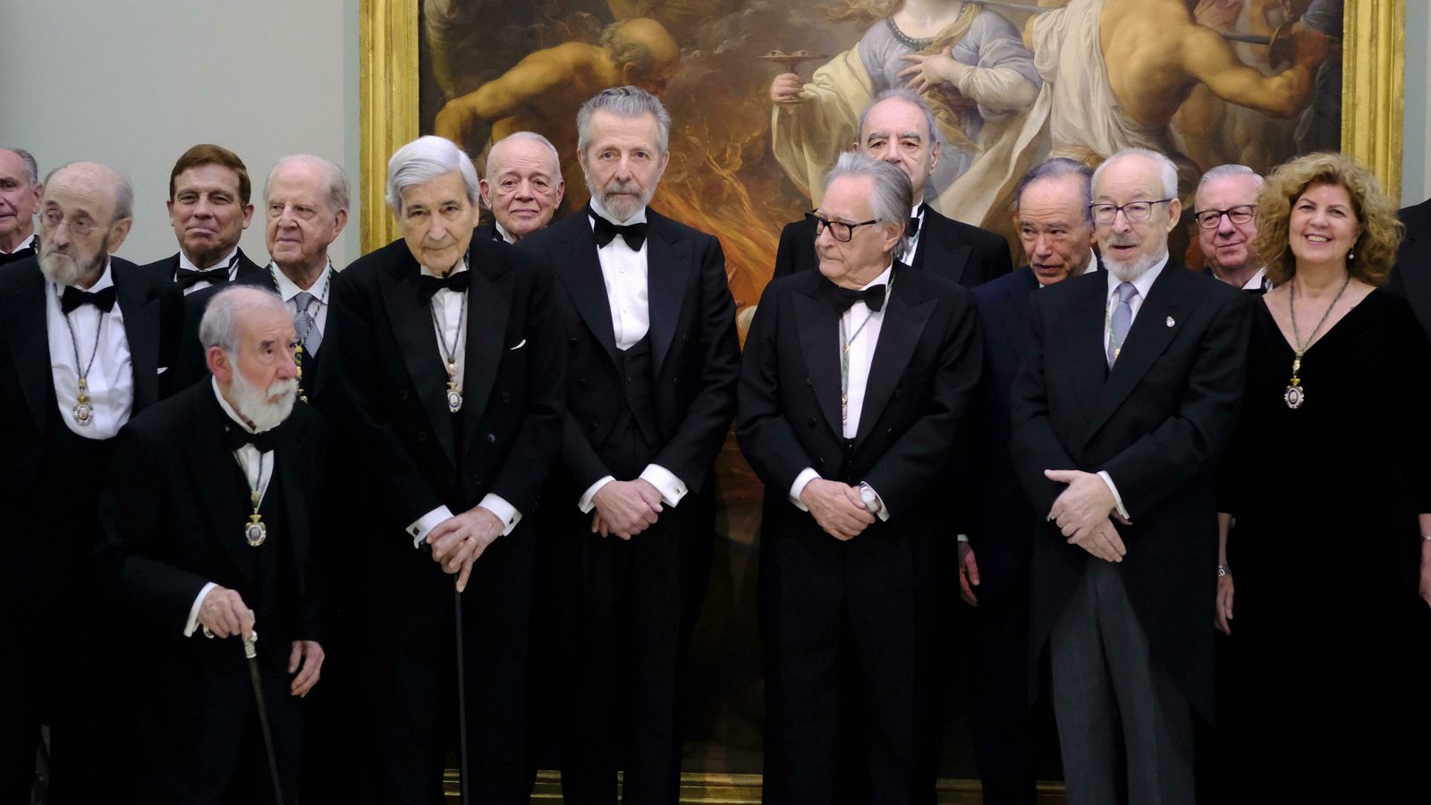 Un momento del acto en la Real Academia de Bellas Artes de San Fernando