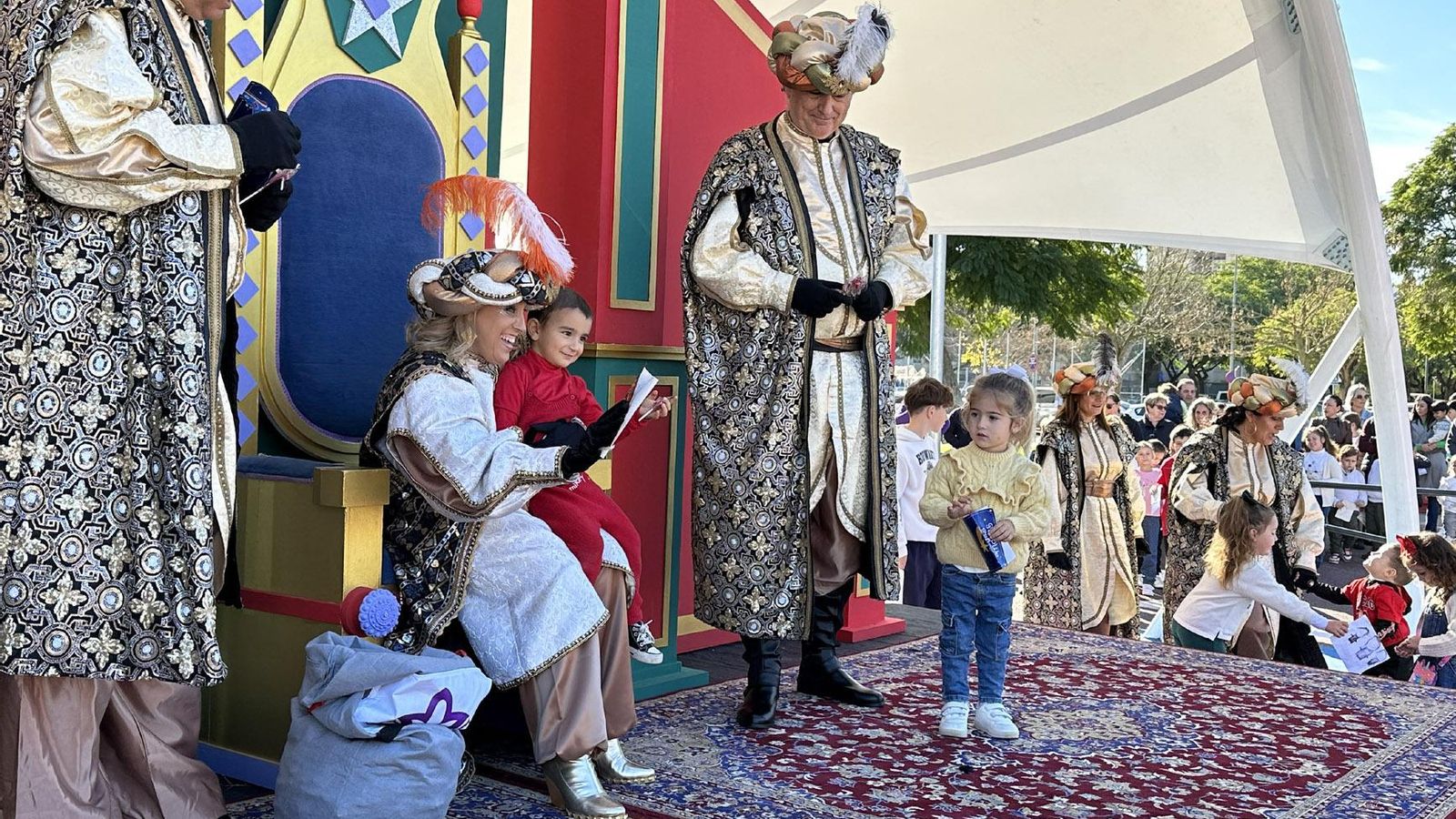 La Cartera Real, durante su visita a La Granja.