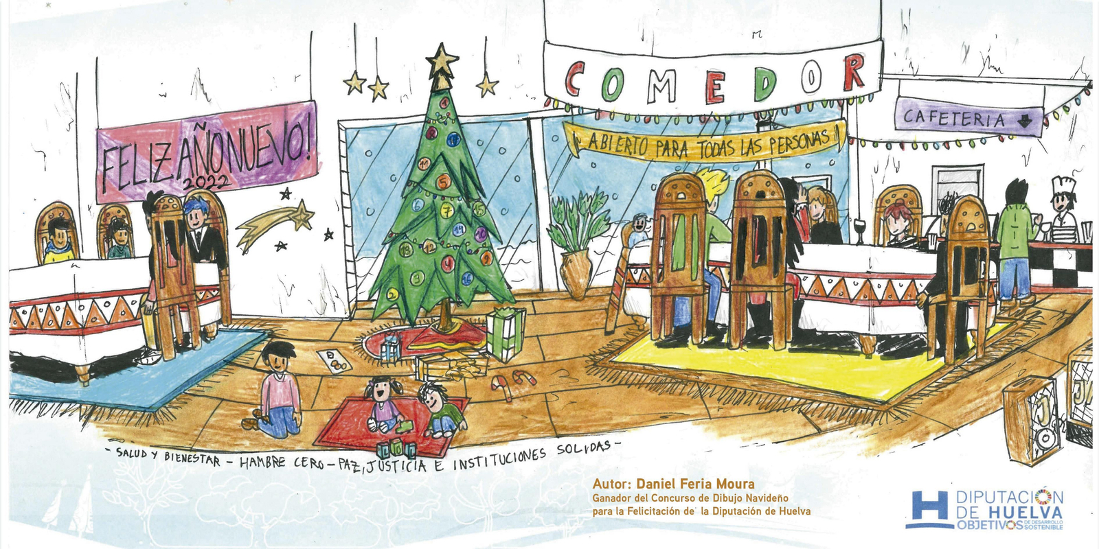 Christmas ganador del concurso infantil.