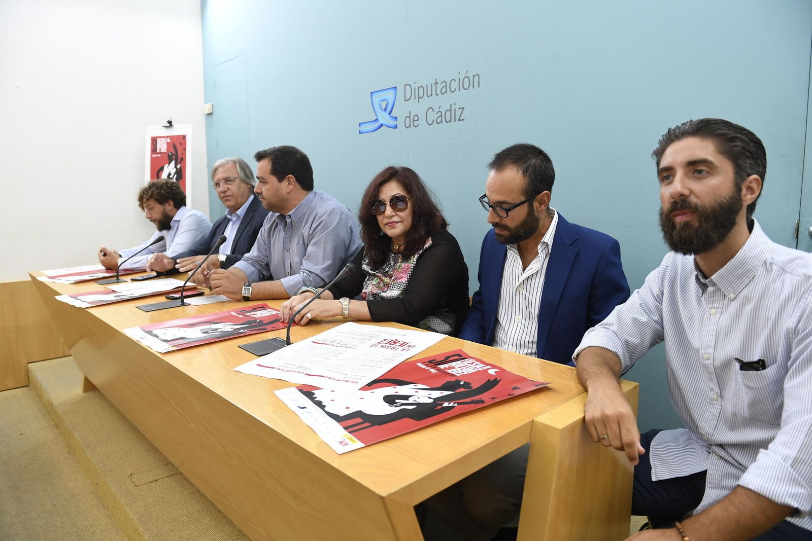 Presentación del 50 aniversario de la Fiesta de la Bulería de Jerez en el Palacio Provincial de Cádiz.