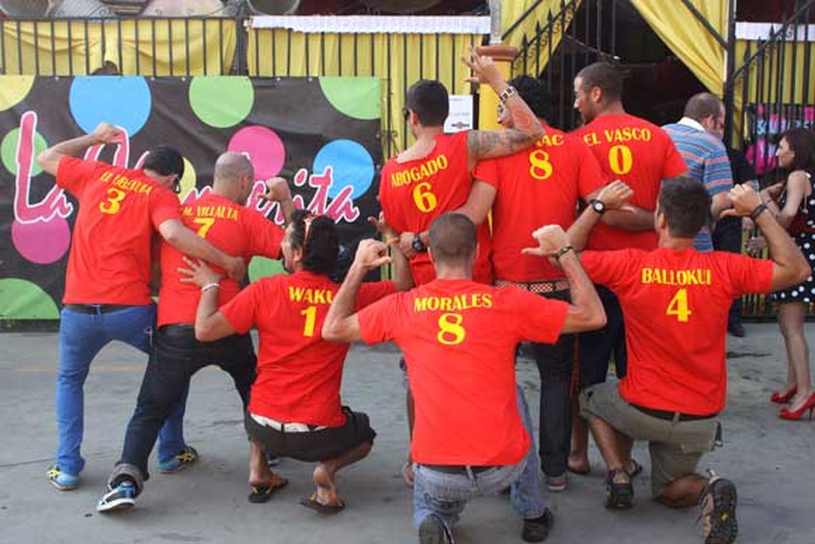 Un grupo de jóvenes dispuestos a apoyar a la roja

Foto: Vanessa Perez/J.M.Q.