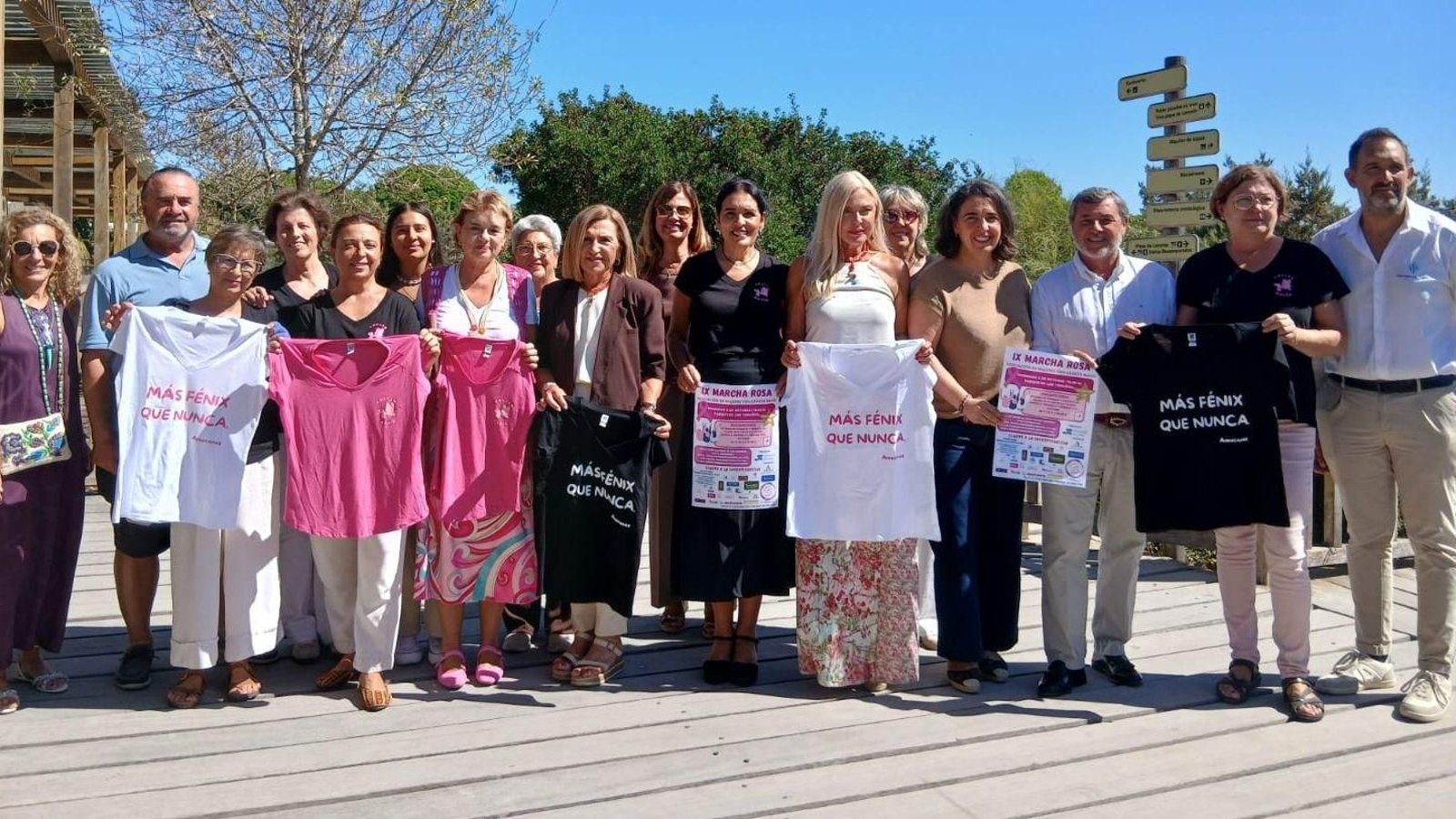 Una imagen de la presentación de la IX Marcha Rosa.