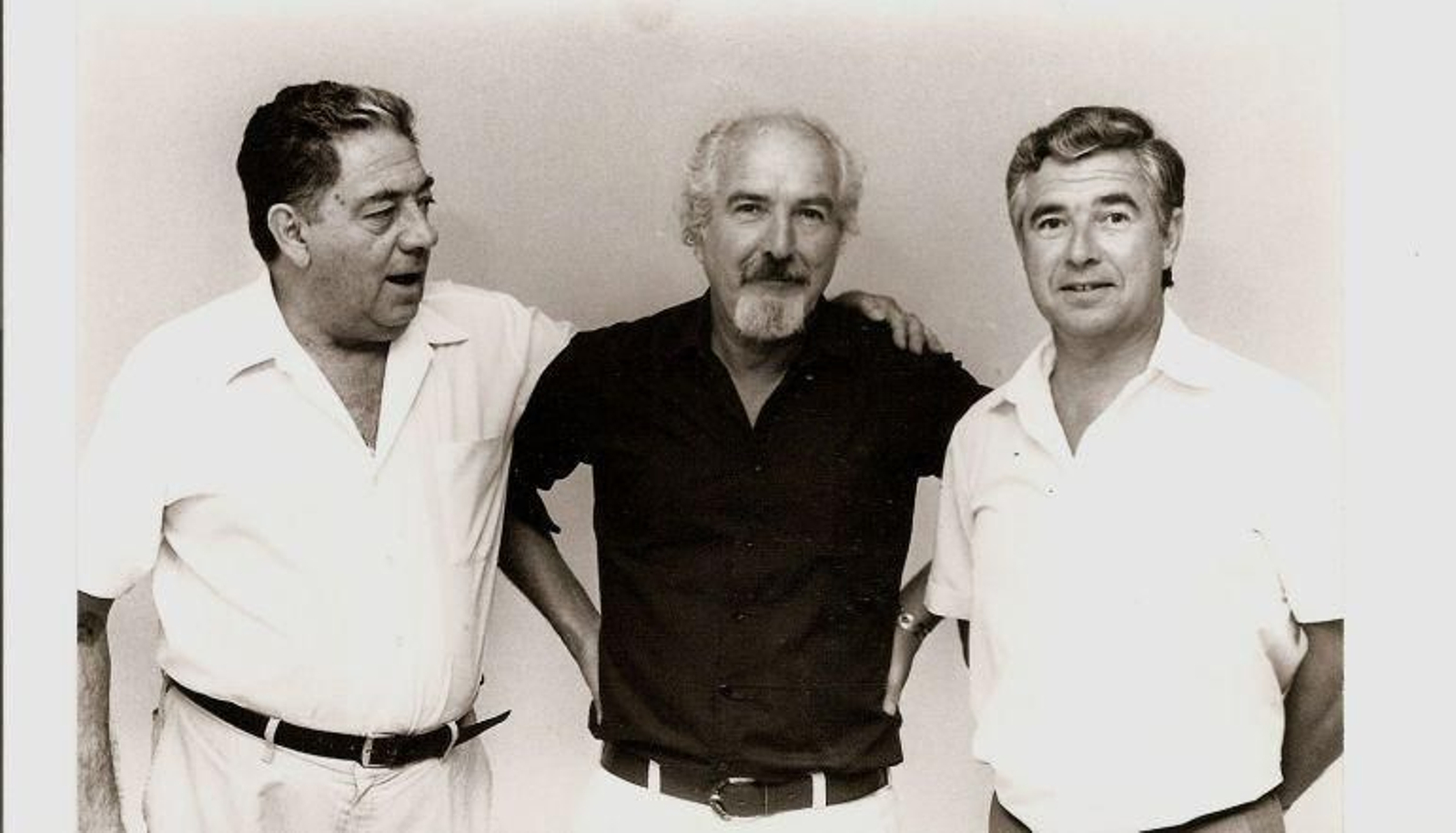José Luis García Jaén, Helmut Siesser y Antonio López Canales.