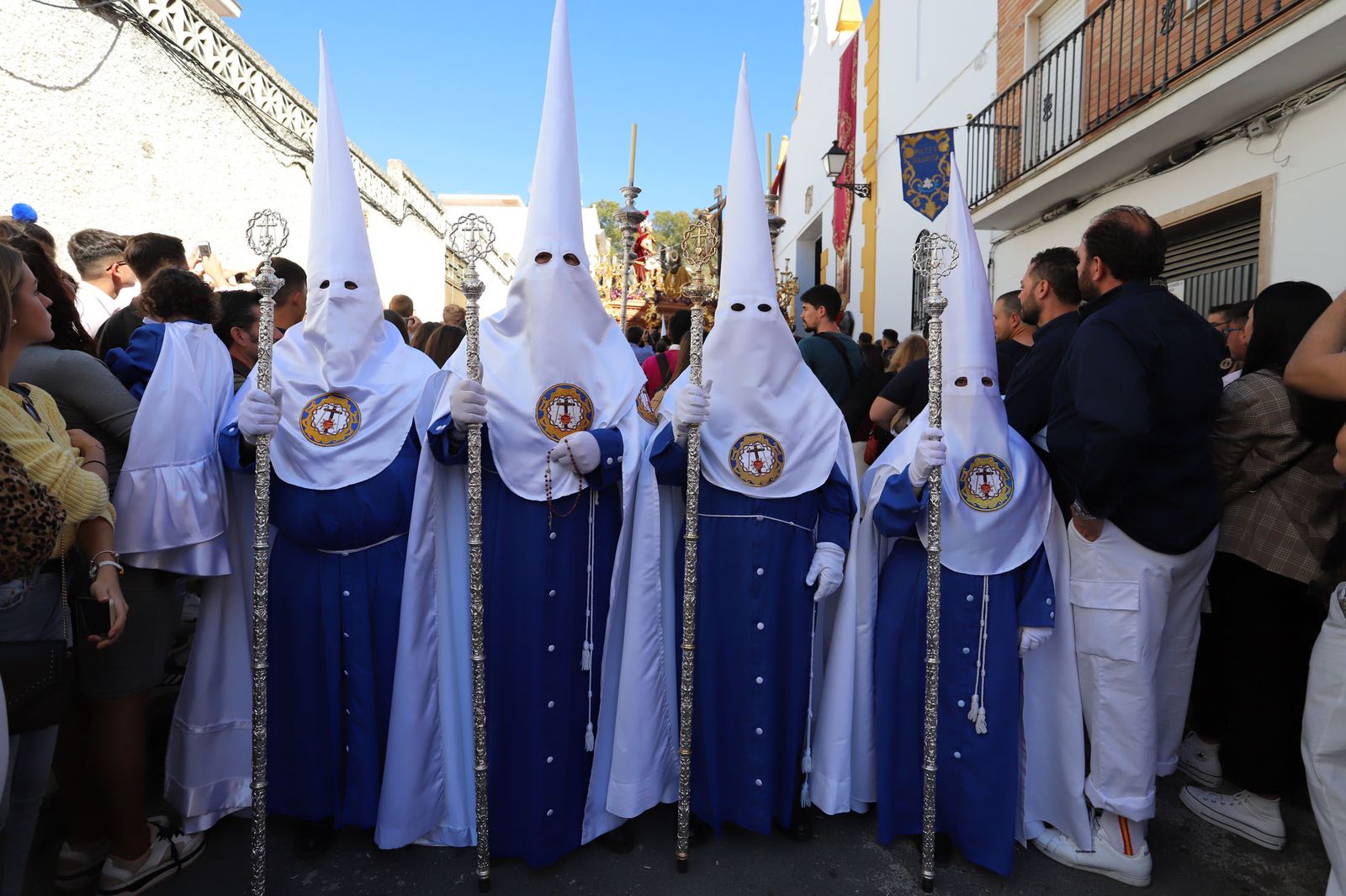 Imágenes de la procesión de la hermandad de la Lanzada de Huelva