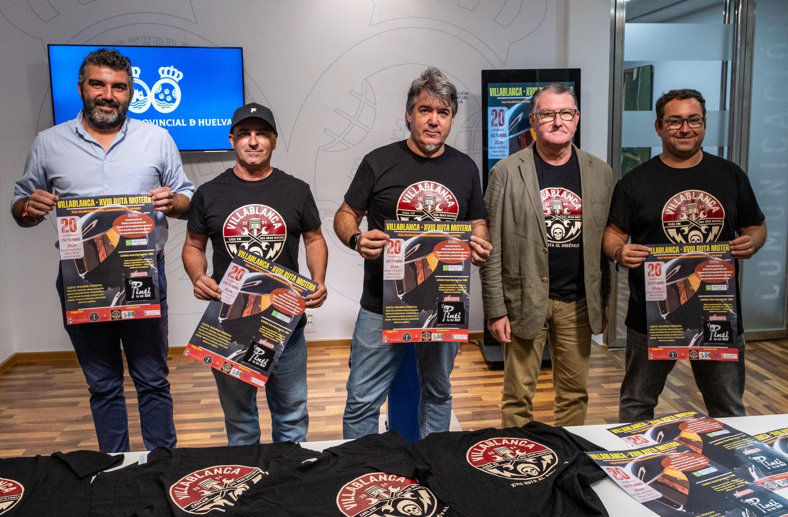 Presentación de la XVIII Ruta Motera en la Diputación de Huelva.