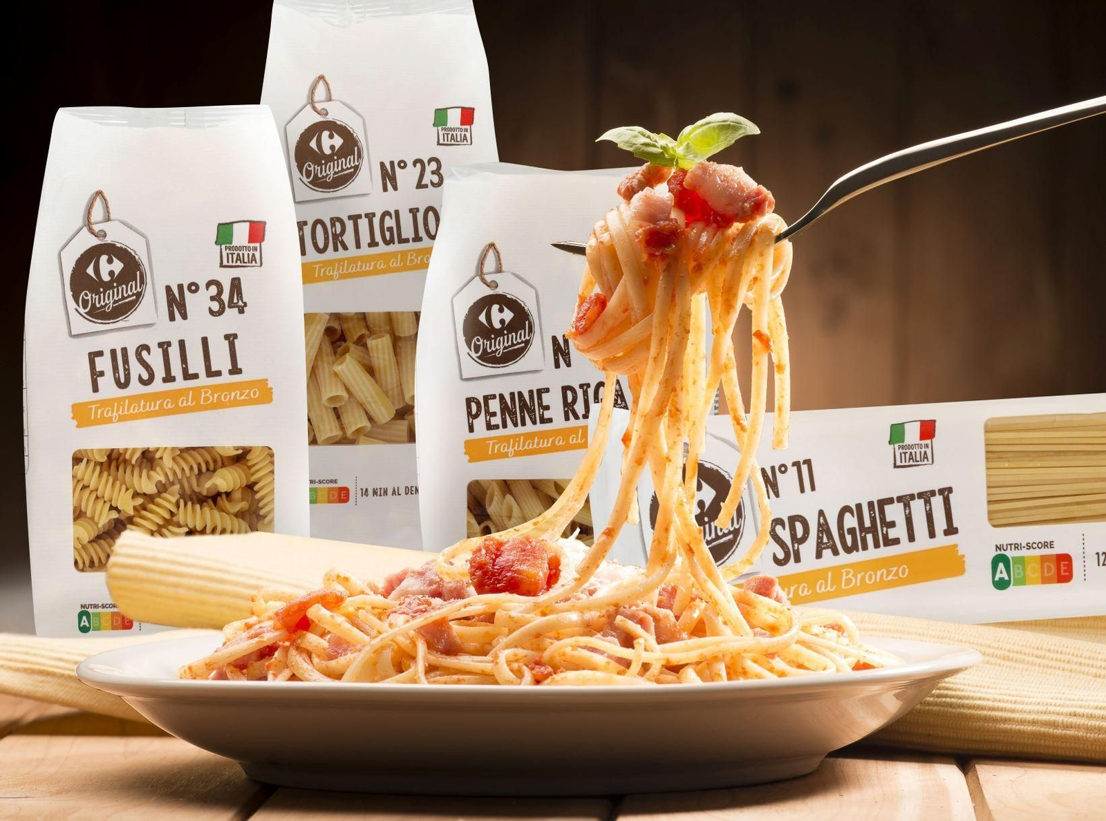 Pasta italiana de Carrefour.