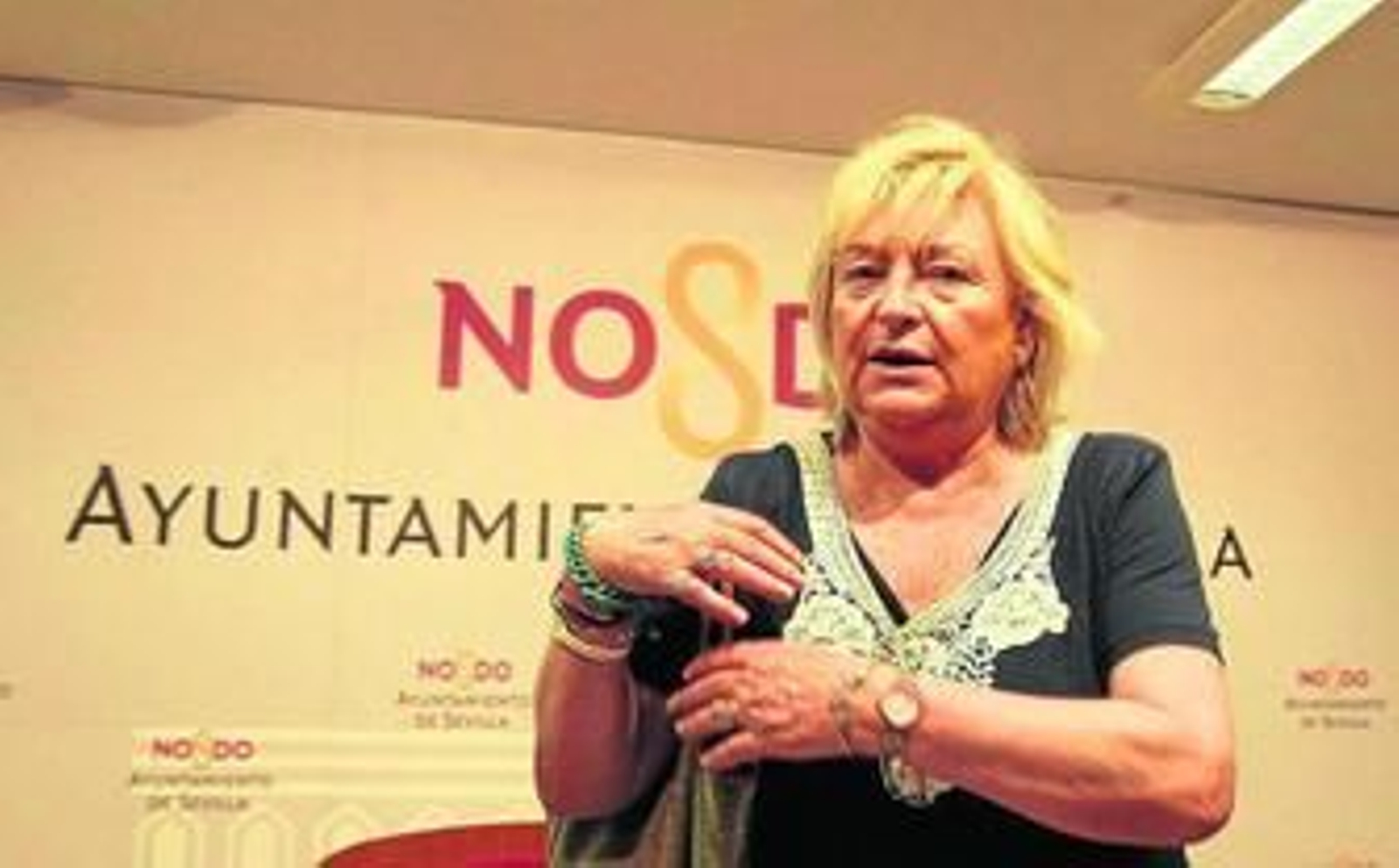 La ex concejal Rosamar Prieto-Castro, en una reciente comparecencia de prensa en el Ayuntamiento.a