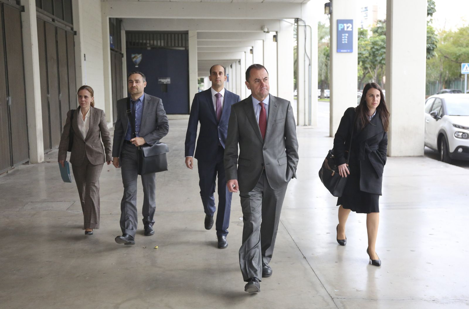 Las fotos del primer día en La Rosaleda del administrador José María Muñoz Jiménez