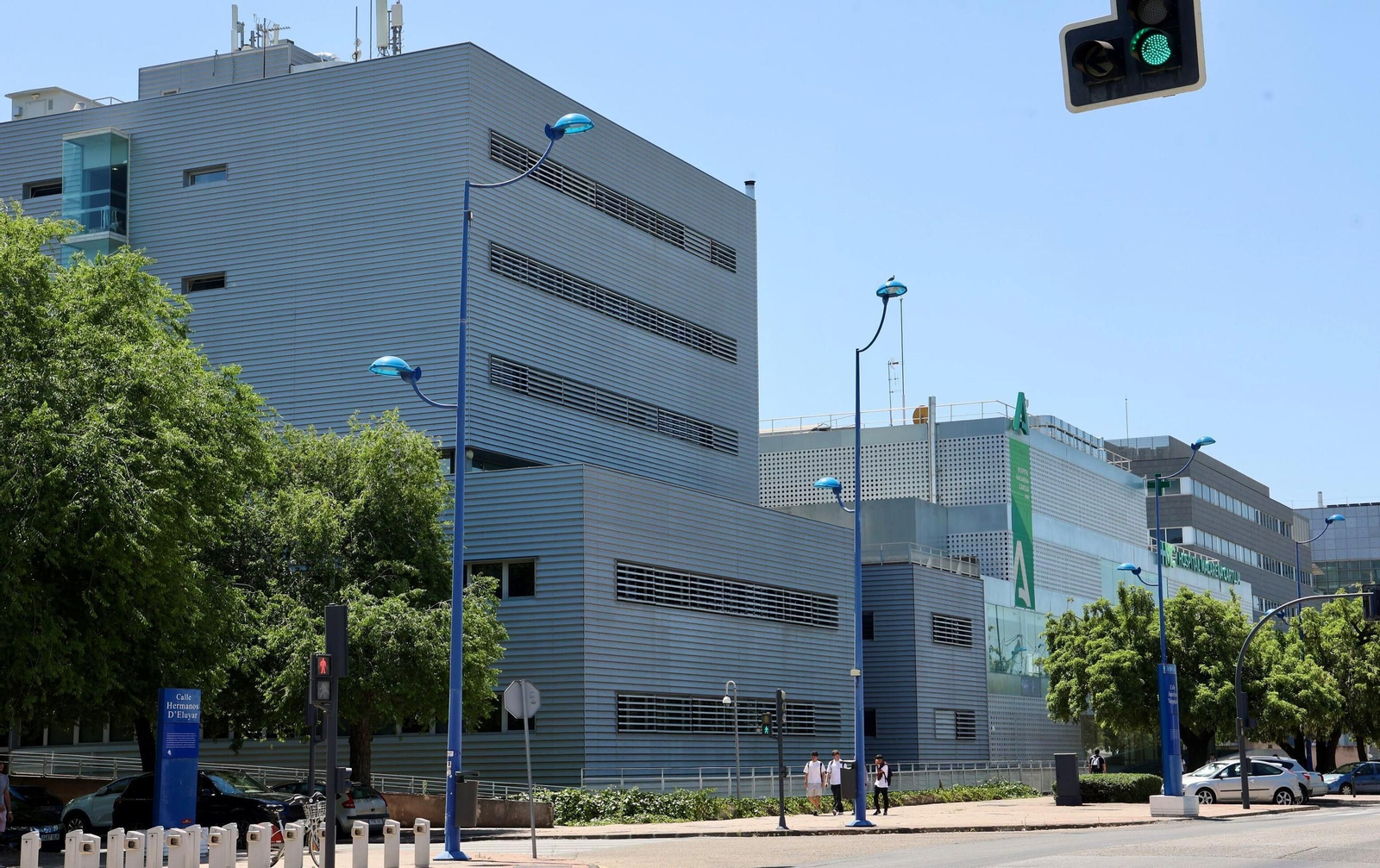 Las instalaciones del hospital, en la Isla de la Cartuja.