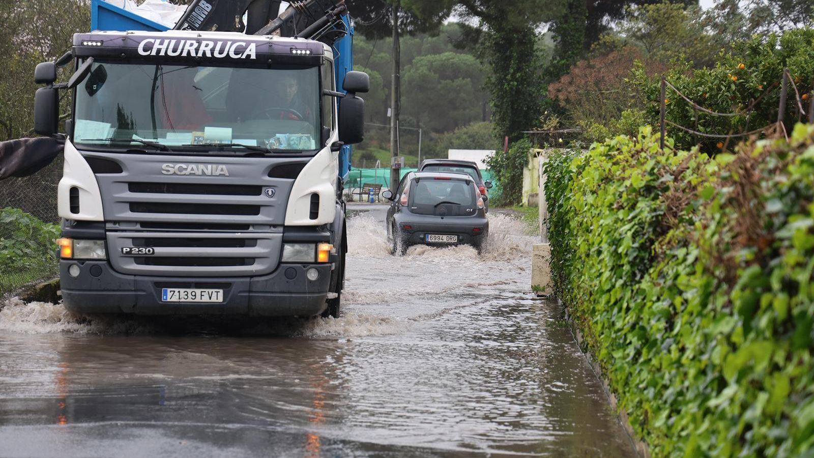 El Rincón, donde han sido desalojados vecinos por el temporal.