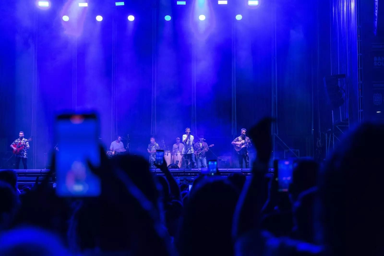 Raule, en una imagen en un concierto en Bahía Sound, estará en Cádiz este fin de semana.