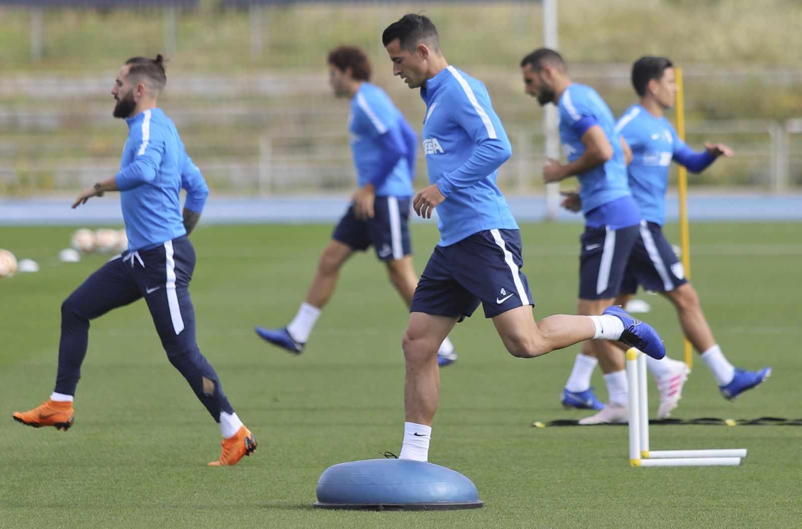 Luis Hernández, en un entrenamiento.