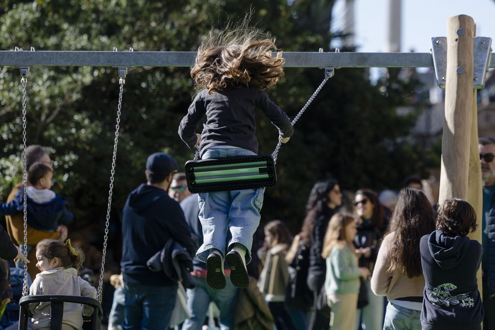 Las imágenes de la inauguración del nuevo espacio infantil en el foso del Pelícano