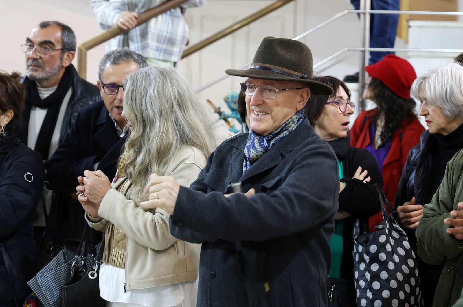 Imágenes del acto de clausura de la exposición "Bajo un mismo latido", en la Casa Colón de Huelva