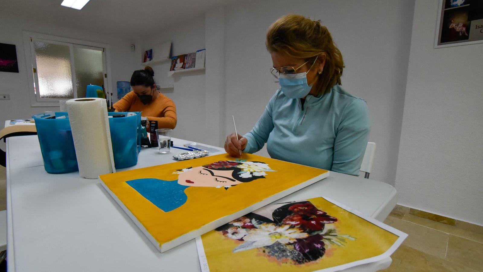 Un taller en la sede de Bandera Rosa.