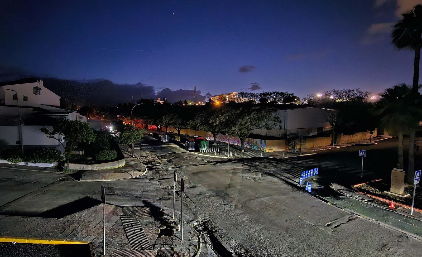 Algeciras durante la noche del apagón histórico, en imágenes