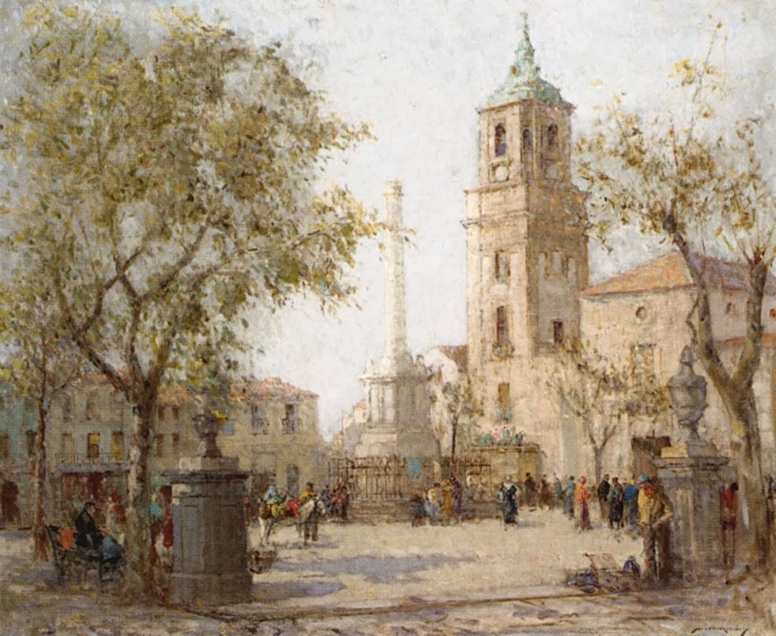 La Plaza Alta de Algeciras, hacia 1893.
