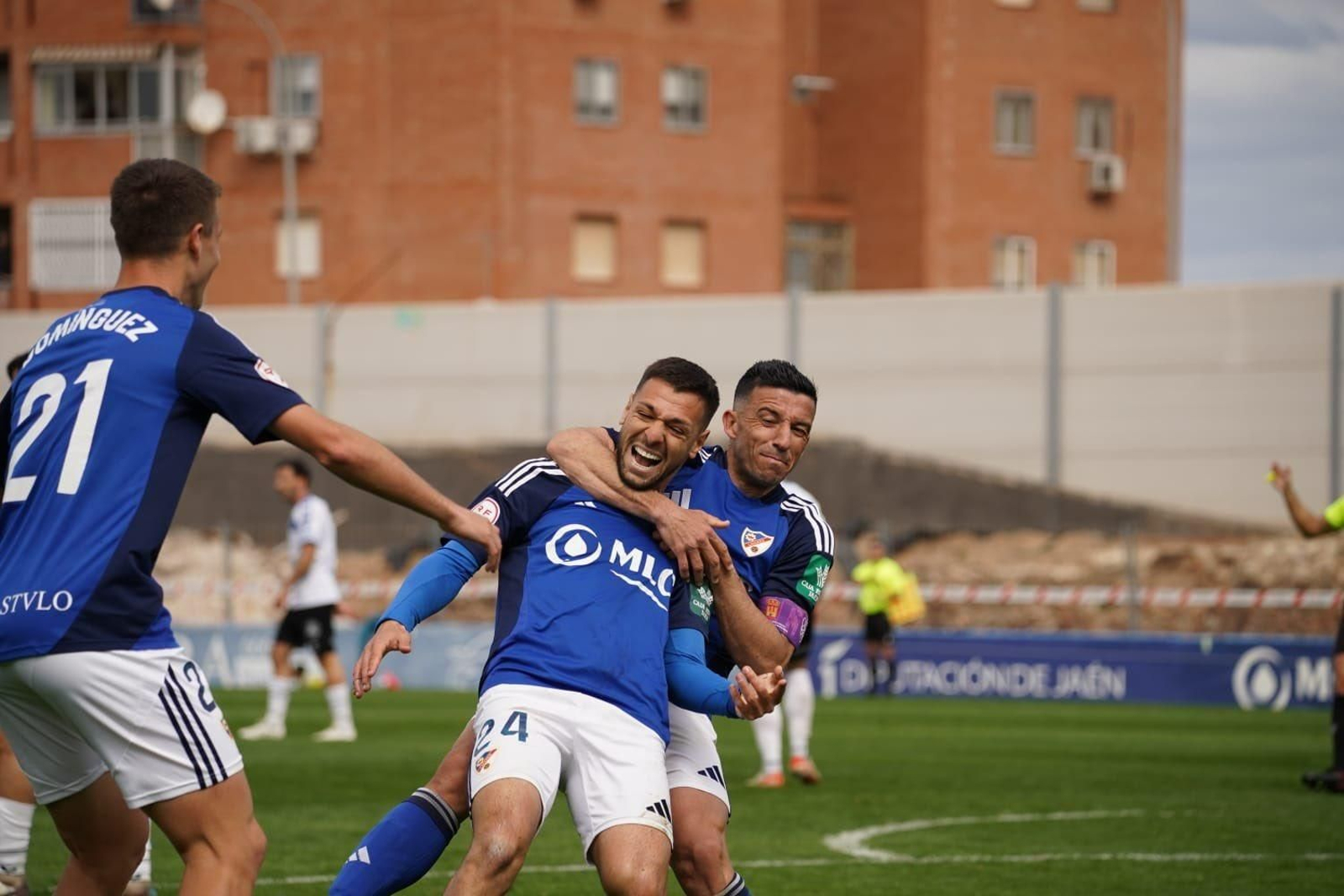 Escardó celebra el 3-0.