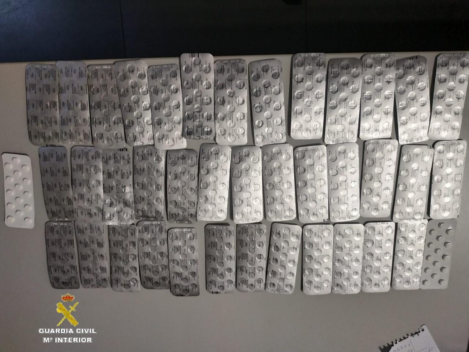 Las 600 pastillas intervenidas por la Guardia Civil en el Puerto de Algeciras