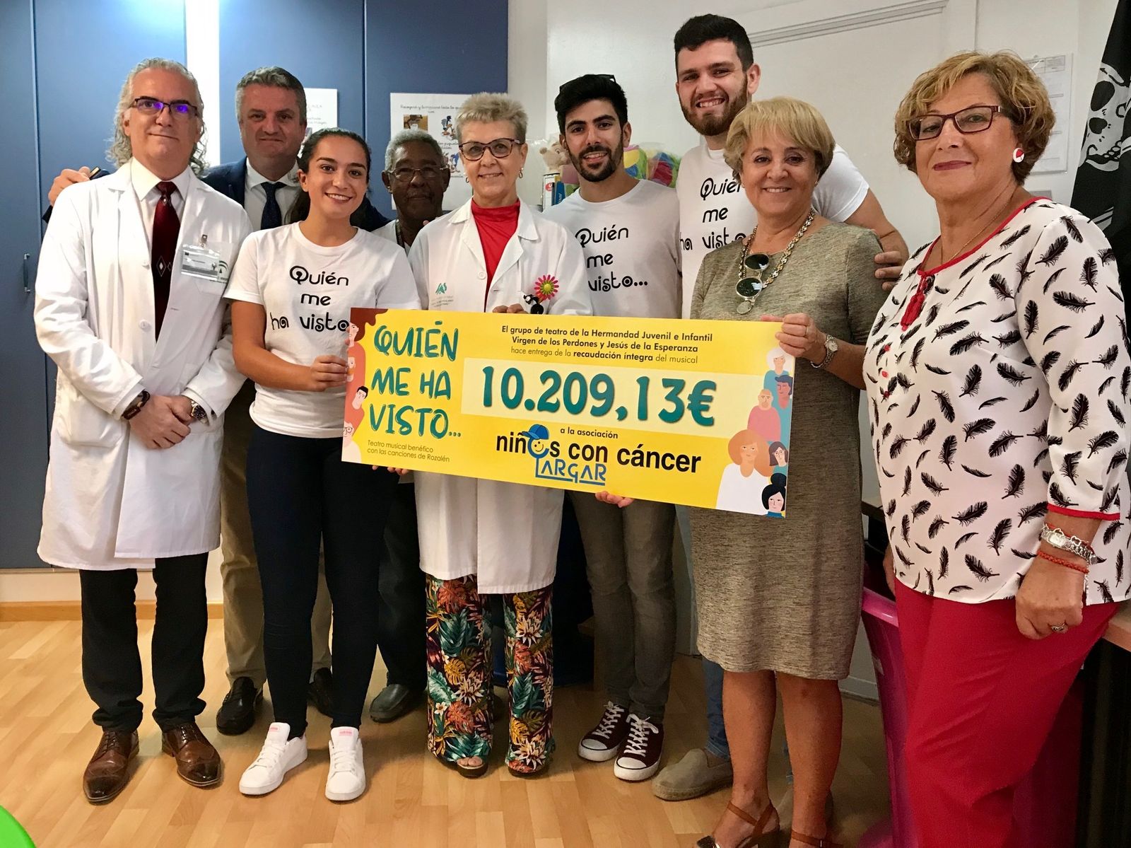 Donación de más de 10.000 euros a la Asociación Argar.
