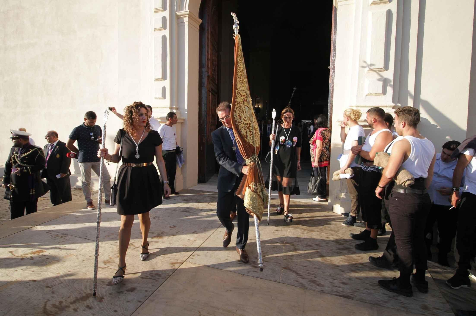 Imágenes del Señor de Pasión en la procesión del centenario de la hermandad
