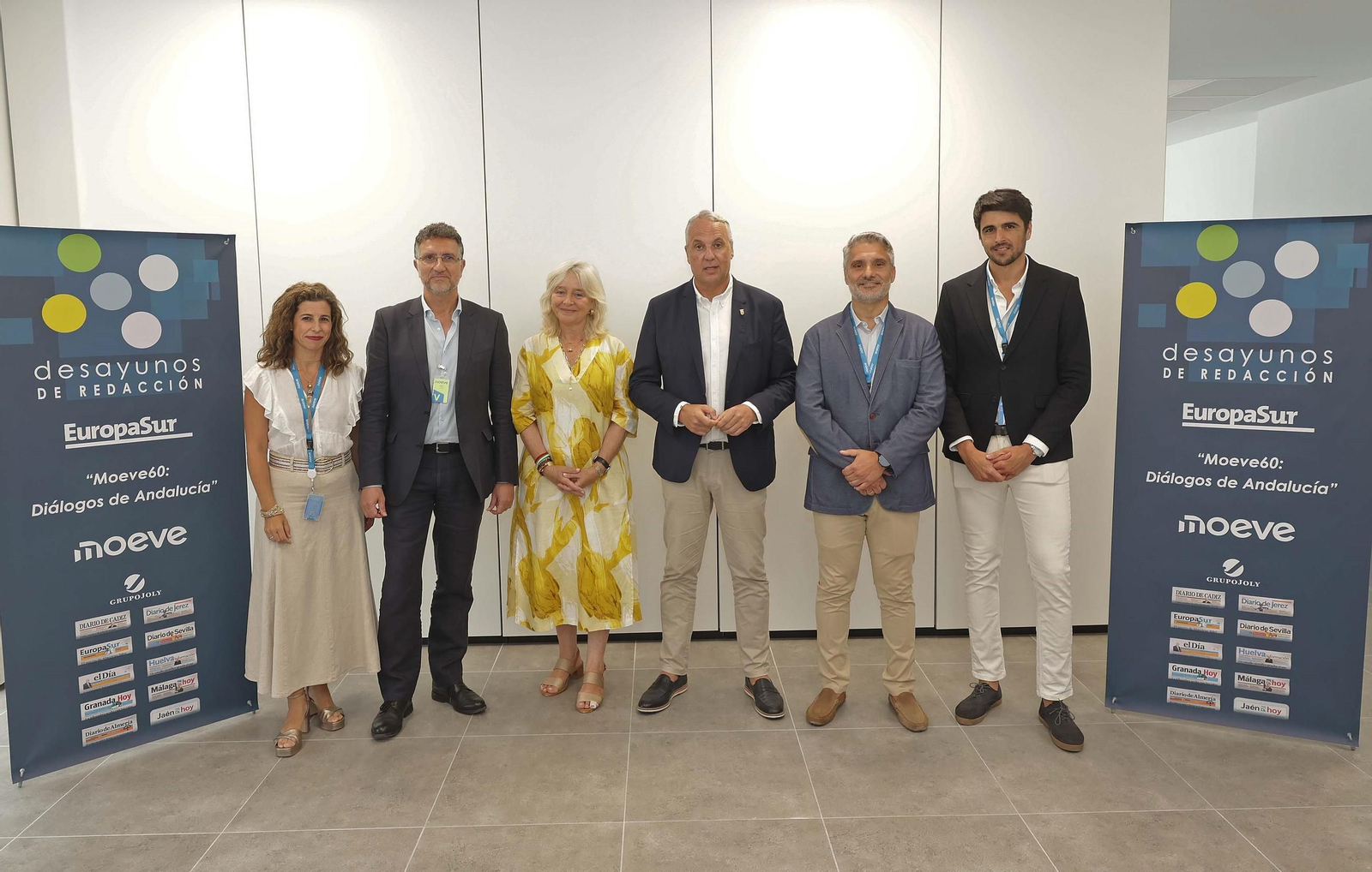 Macarena Cabrera, Javier Chaparro, Mercedes Colombo, Juan Carlos Ruiz Boix, Rosendo Rivero y Álvaro Jiménez