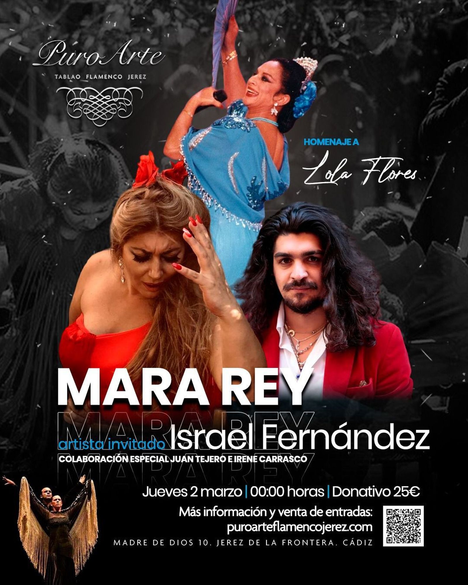 Cartel del homenaje de Mara Rey a Lola Flores.