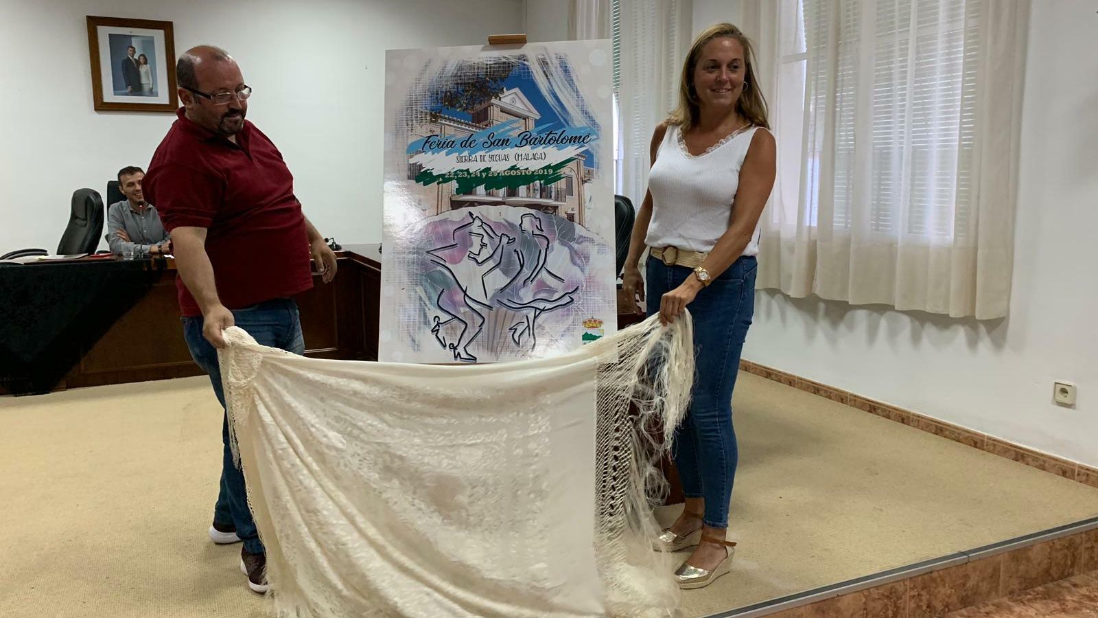 Cartel anunciador de la Feria de San Bartolomé 2019 de Sierra de Yeguas.