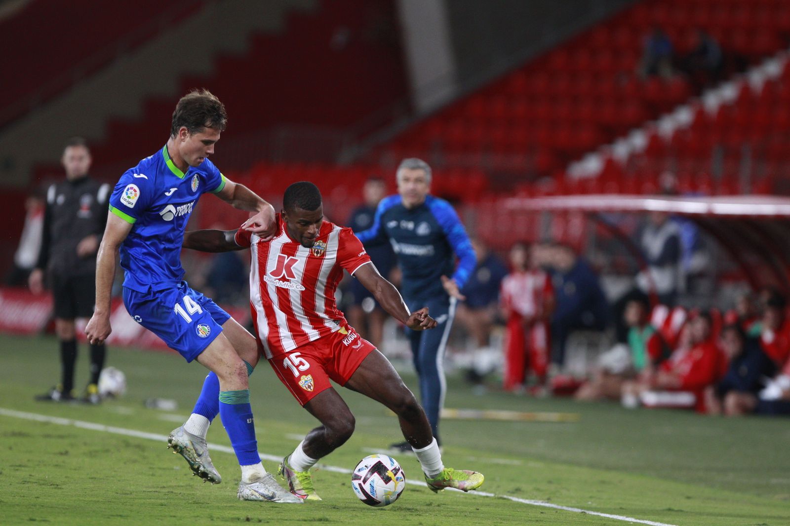 Imágenes del partido de fútbol U.D. Almería-Getafe C.F.