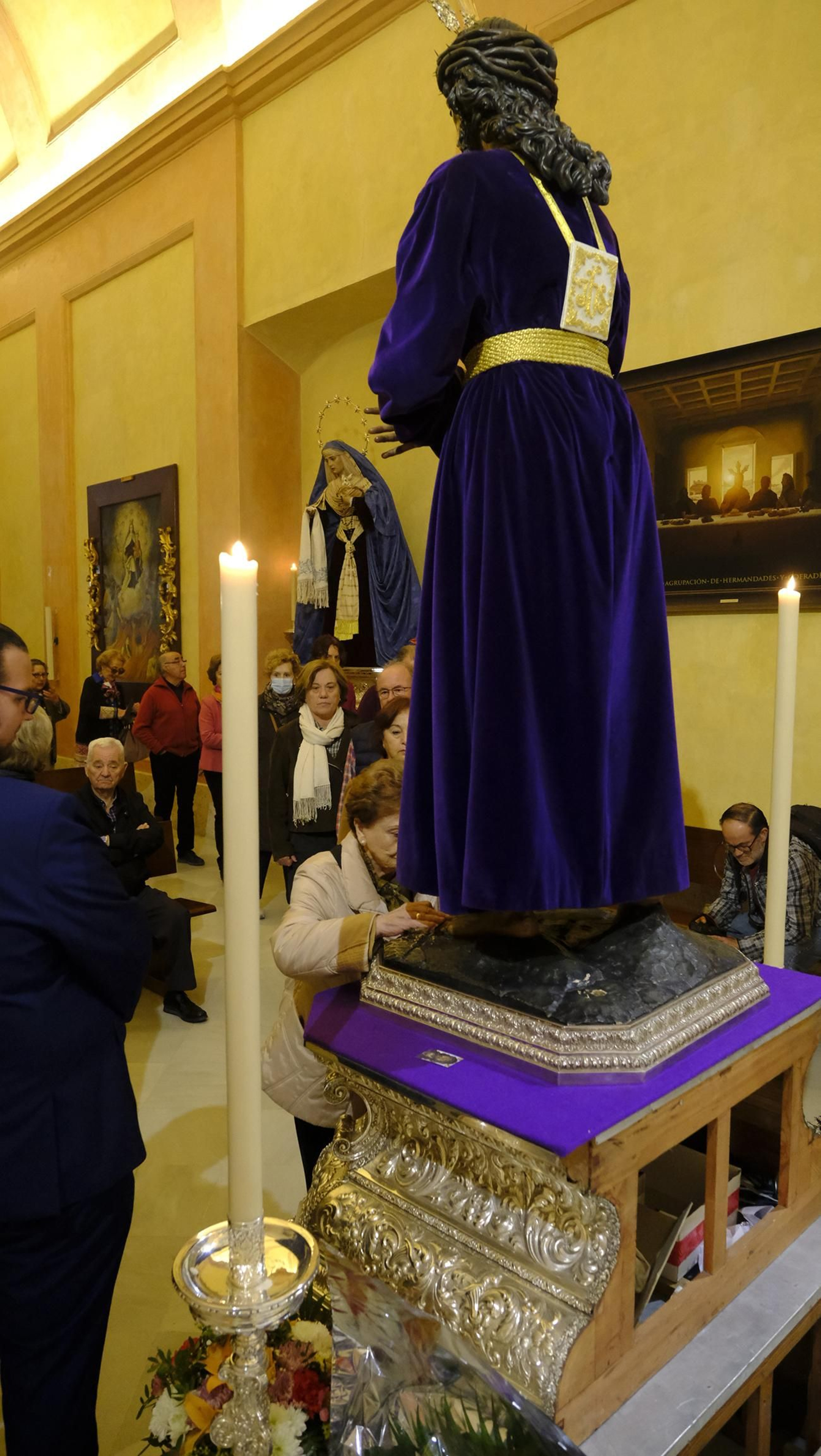 Imágenes del Besapiés de Jesús Cautivo de Medinaceli, en la Catedral de Almería
