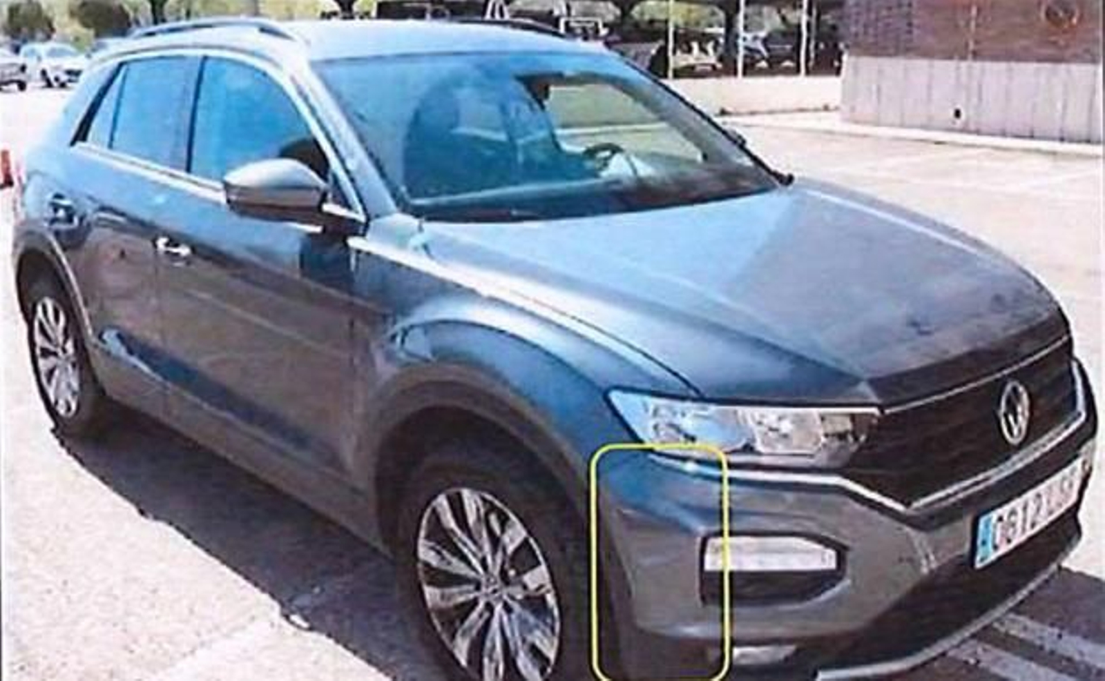 Volkswagen T-Roc de Óscar S. que supuestamente golpeó a Esther López