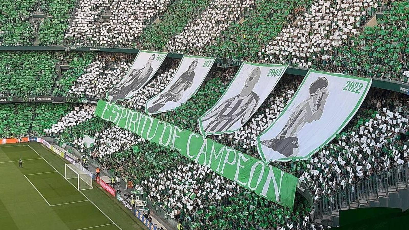 El tifo del Betis