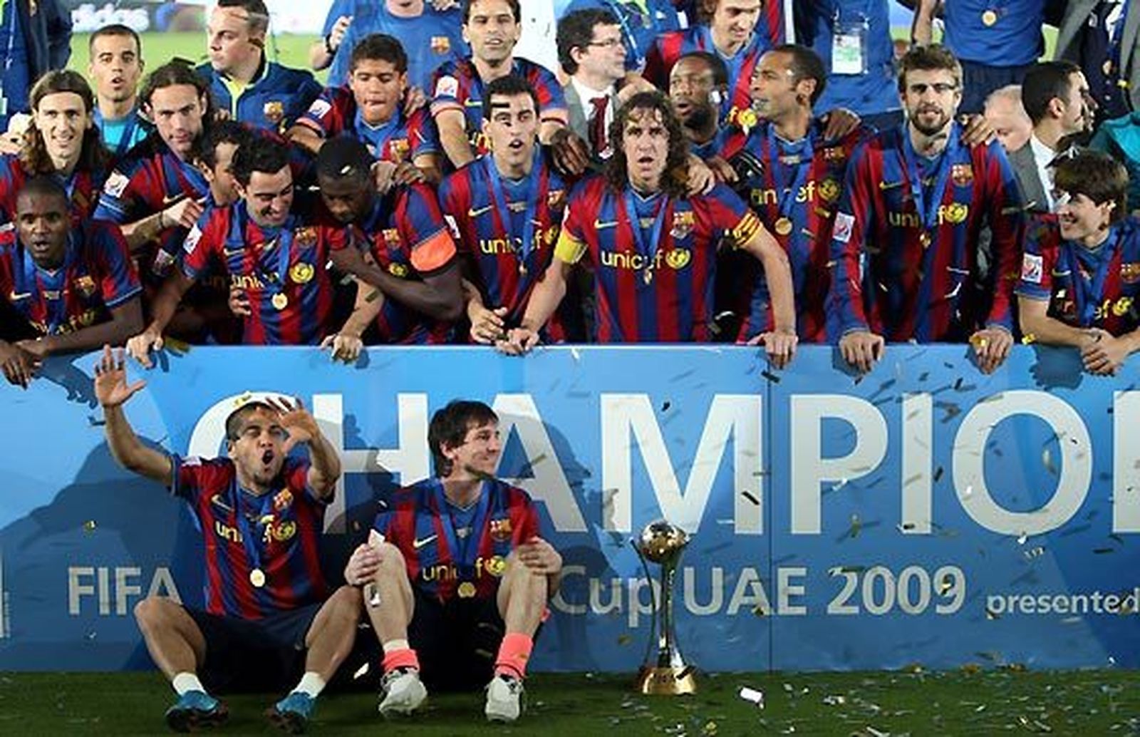 El Barcelona se impone 2-1 en la prórroga al Estudiantes de la Plata y cierra un 2009 histórico.  Foto: Afp Photo / Reuters / Efe