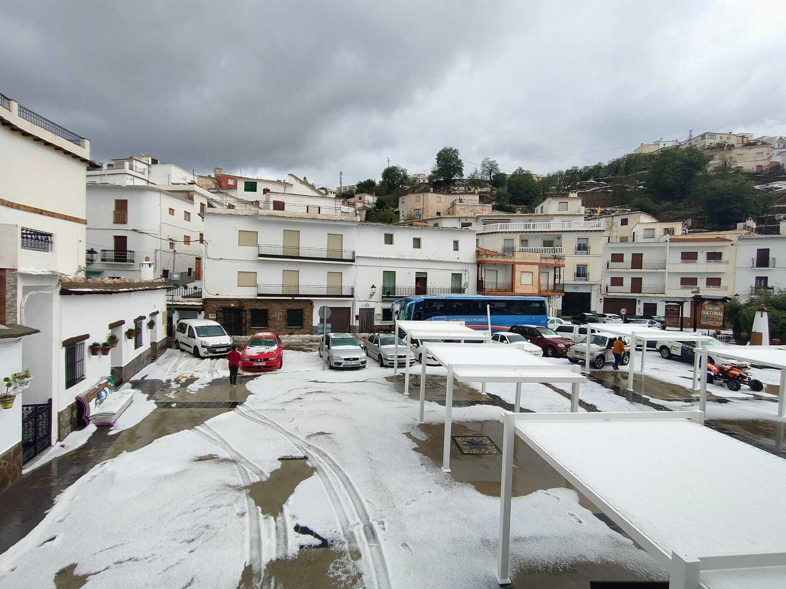Alpujarra de la Sierra se plantea solicitar la declaración de zona catastrófica tras las pérdidas sufridas por una intensa granizada